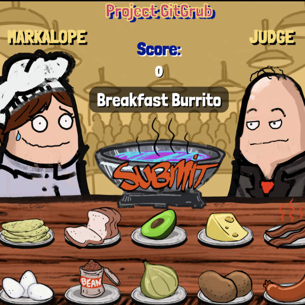 screen shot of project